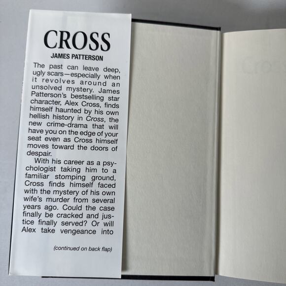 Cross - Hardcover By Patterson, James - Large Print - 2006 - VERY GOOD - Picture 5 of 5